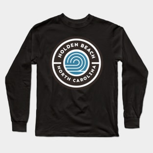 Holden Beach, NC Waves Summer Vacationing Long Sleeve T-Shirt